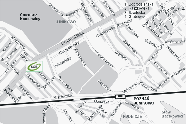 Mapa ( Plan ) Poznania. Warstwa Bankowa Pozna. Poznan - Wielkopolska.  
  
   Warstwa bankowa prezentuje wybrane lokalizacje poznaskich bankw w postaci umieszczonego znaku graficznego BANK. Po najechaniu kursorem myszy na znak graficzny pojawia si nazwa i adres lokalizowanego banku (IE), a po klikniciu w niektre loga otwiera dodatkowe okienko z opisem banku i danymi teleadresowymi. Mapa wykonana jest w skali 1:10 000 - warstwa bankowa.

Pozna - warstwa bankowa ( BANK ) Internetowego Planu Poznania serwisu Cyber Wielkopolska.