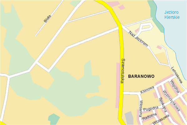 Mapa ( Plan ) Poznania. Warstwa gwna. Poznan - Wielkopolska.    
   Warstwa gwna prezentuje ukad ulic Poznania, oraz okolicznych miejscowoci. Zaznaczono: gwne trasy komunikacyjne, trasy przelotowe Poznania, jeziora, rzeki, trasy kolejowe, tereny zielone, przemysowe i zarysy zabudowa. Mapa wykonana jest w skali 1:10 000 - warstwa podstawowa oraz w wikszych skalach.

Pozna - warstwa gwna Internetowego Planu Poznania serwisu Cyber Wielkopolska.