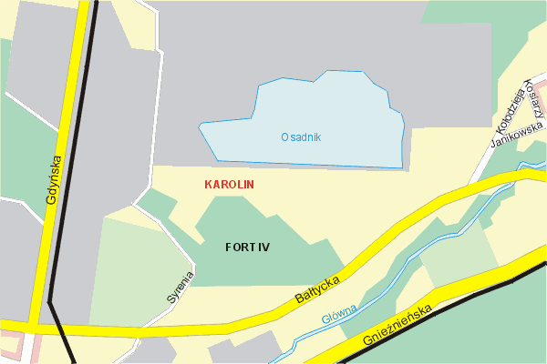 Mapa ( Plan ) Poznania. Warstwa gwna. Poznan - Wielkopolska.    
   Warstwa gwna prezentuje ukad ulic Poznania, oraz okolicznych miejscowoci. Zaznaczono: gwne trasy komunikacyjne, trasy przelotowe Poznania, jeziora, rzeki, trasy kolejowe, tereny zielone, przemysowe i zarysy zabudowa. Mapa wykonana jest w skali 1:10 000 - warstwa podstawowa oraz w wikszych skalach.

Pozna - warstwa gwna Internetowego Planu Poznania serwisu Cyber Wielkopolska.