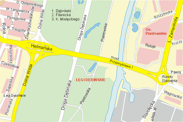 Mapa ( Plan ) Poznania. Warstwa gwna. Poznan - Wielkopolska.    
   Warstwa gwna prezentuje ukad ulic Poznania, oraz okolicznych miejscowoci. Zaznaczono: gwne trasy komunikacyjne, trasy przelotowe Poznania, jeziora, rzeki, trasy kolejowe, tereny zielone, przemysowe i zarysy zabudowa. Mapa wykonana jest w skali 1:10 000 - warstwa podstawowa oraz w wikszych skalach.

Pozna - warstwa gwna Internetowego Planu Poznania serwisu Cyber Wielkopolska.