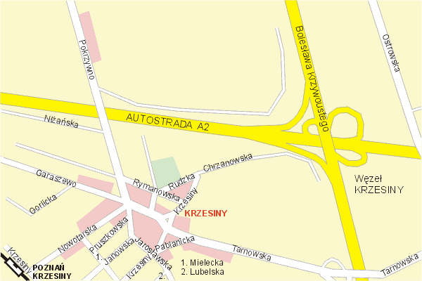 Mapa ( Plan ) Poznania. Warstwa gwna. Poznan - Wielkopolska.    
   Warstwa gwna prezentuje ukad ulic Poznania, oraz okolicznych miejscowoci. Zaznaczono: gwne trasy komunikacyjne, trasy przelotowe Poznania, jeziora, rzeki, trasy kolejowe, tereny zielone, przemysowe i zarysy zabudowa. Mapa wykonana jest w skali 1:10 000 - warstwa podstawowa oraz w wikszych skalach.

Pozna - warstwa gwna Internetowego Planu Poznania serwisu Cyber Wielkopolska.